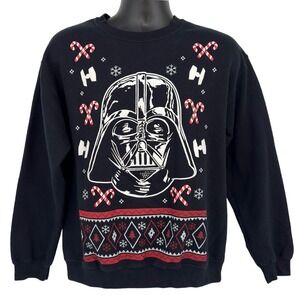 Star Wars Darth Vader Ugly‎ Christmas Sweater Sweatshirt Mens M Black Holiday